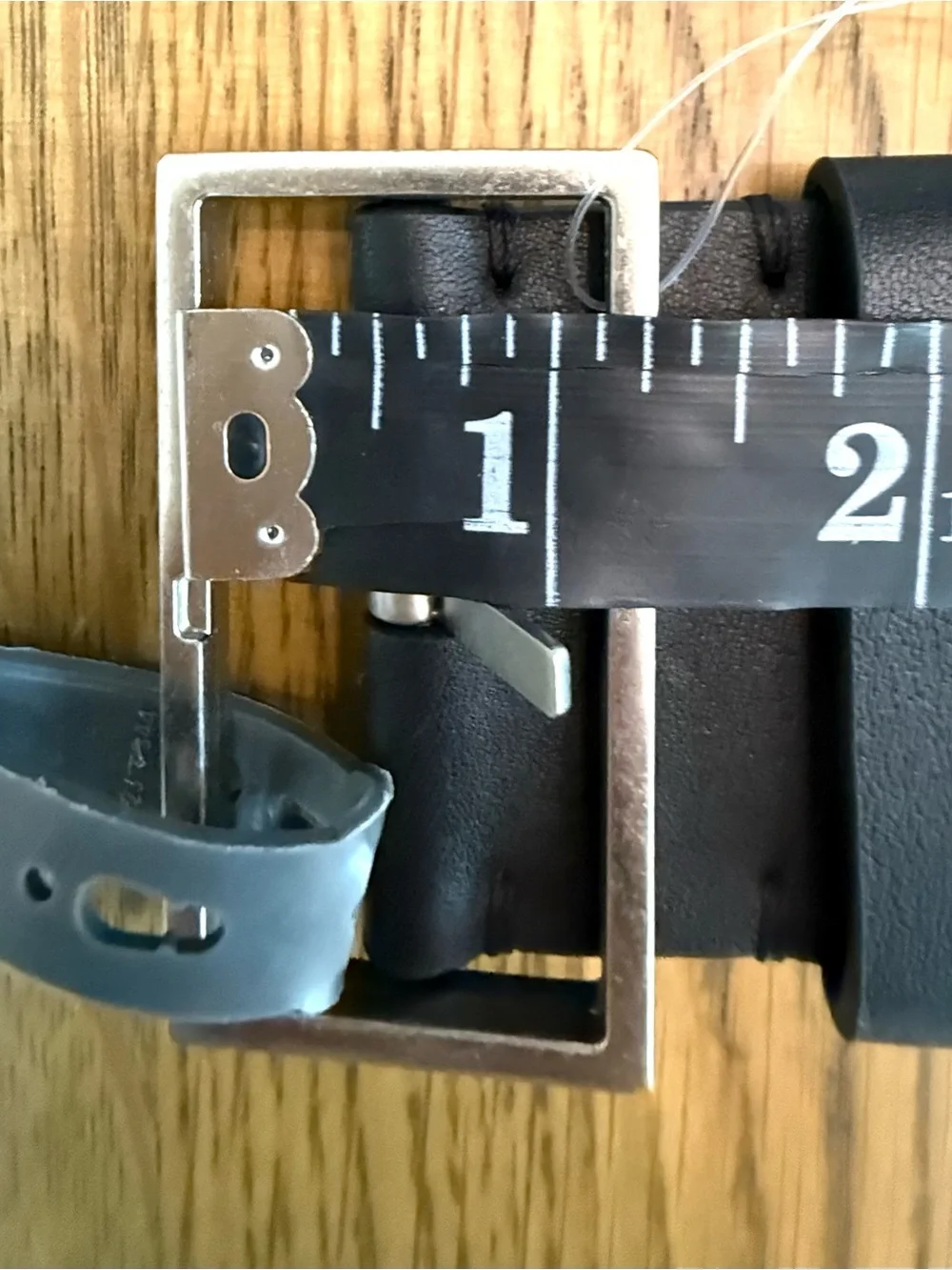 AllSaints Black Genuine Leather / Elastic Belt Silver Buckle Studded NWT